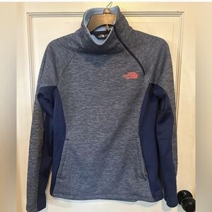 The North Face Light Blue Fleece 1/4 Zip Pullover Jacket